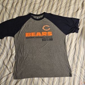 NFL Bears Gray and Navy Raglan T-Shirt